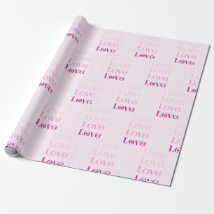 Papier Cadeau Love Love Love Love Wrapper Papier