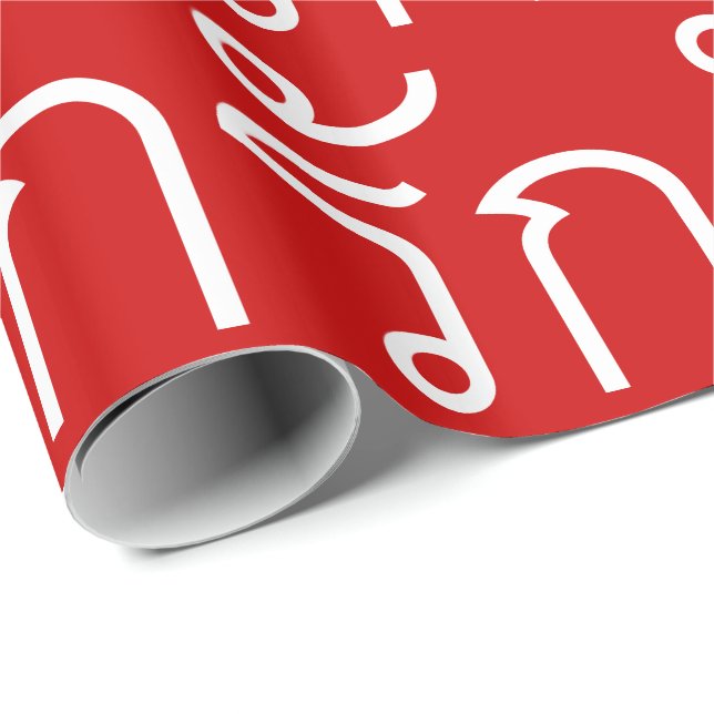 Papier Cadeau Love molve RAK en langue thaï Script (Coin rond)