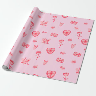 Papier Cadeau Love Notes & Sweet Traits Valentine's Wrapping Pap