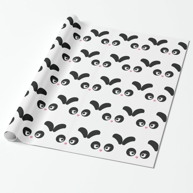 Papier Cadeau Love Panda® (Déroulé)