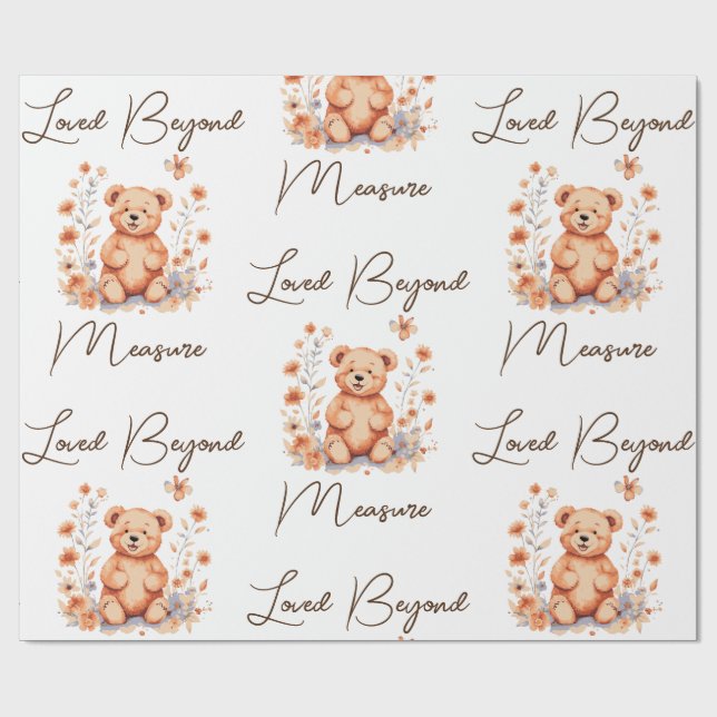 Papier Cadeau Loved Beyond Measure (Plat)