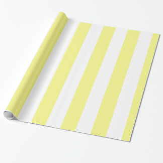Papier Cadeau Lt Jaune Blanc Extra Grand Motif de bande