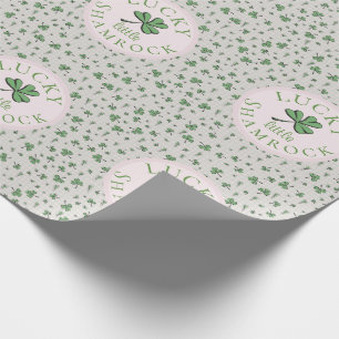 Papier Cadeau Lucky Little Shamrock Jour de la Saint Patrick