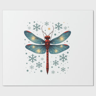 Papier Cadeau Lueur festive de libellule