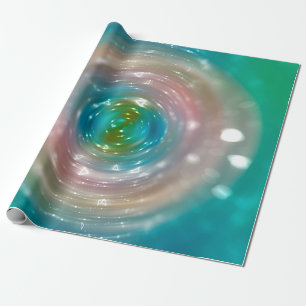 Papier Cadeau Lumière Bokeh, lumières tachetées floues scintilla