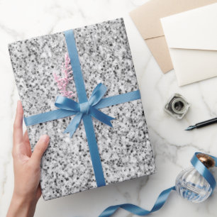 Papier Cadeau Lumière grise argentée scintillement étincelles no