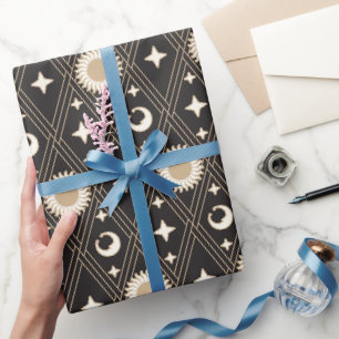 Papier Cadeau Lumière Harlequin Céleste (Couronne Solaire)