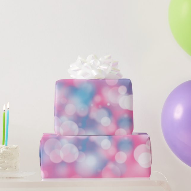 Papier Cadeau Lumières de fête Bokeh (Cadeaux de fête)