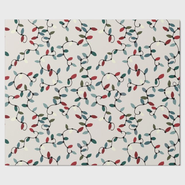 Papier Cadeau Lumières de Noël (Couture)