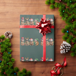Papier Cadeau Lumières de Noël drôles amateur de paresseux Joyeu