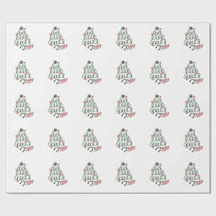 Papier Cadeau Lumières de sapin de Noël Stéthoscope Blouse de so