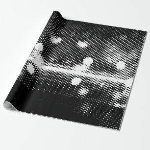 Papier Cadeau Lumières néon et motif géométrique sans soudure