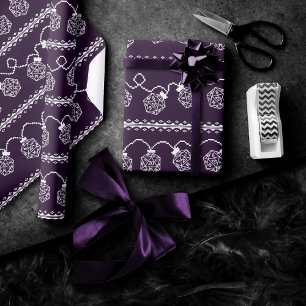 Papier Cadeau Luminaires RPG violet   Imaginaire Tabletop Jeu