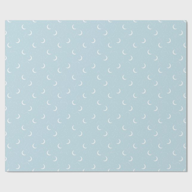 Papier Cadeau Lune et constellations  (Plat)