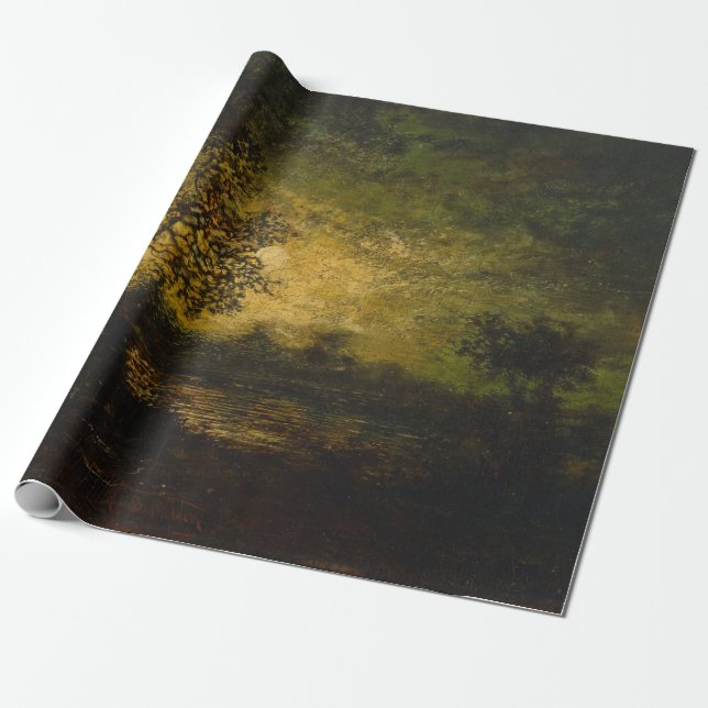 Papier Cadeau Lune (par Ralph Albert Blakelock) (Déroulé)
