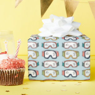 Papier Cadeau Lunettes de Ski et de Snowboard