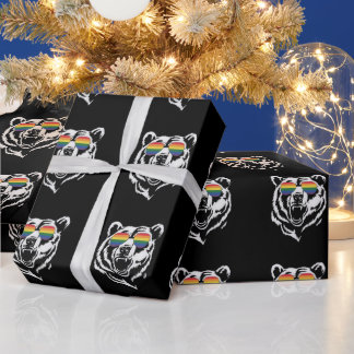Papier Cadeau Lunettes de soleil arc-en-ciel drapeau de la fiert