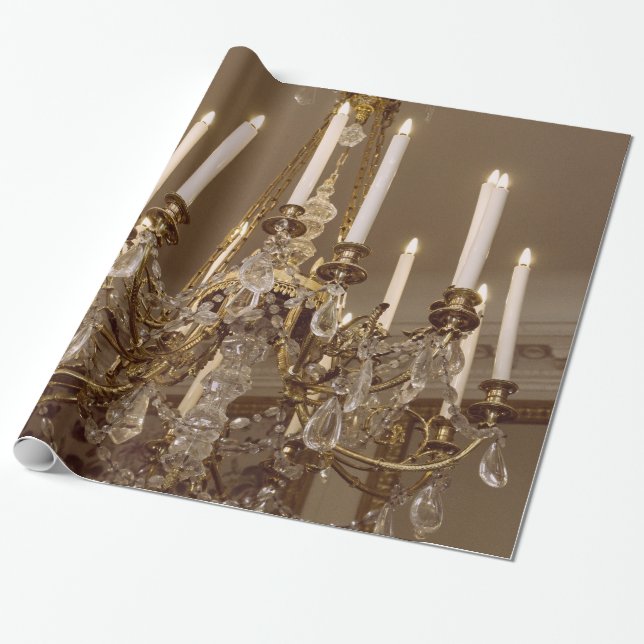 Papier Cadeau Lustre français, rococo à Paris (Déroulé)