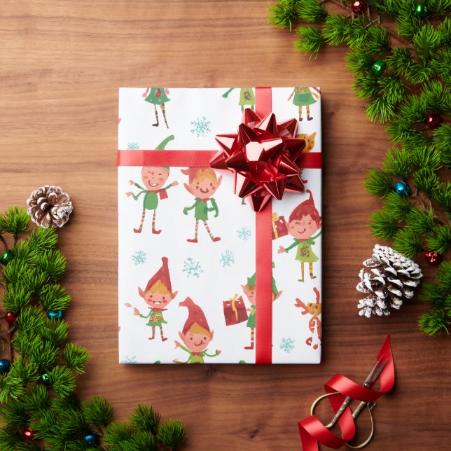 Papier Cadeau Lutins IA Idiots (Cadeau de vacances)