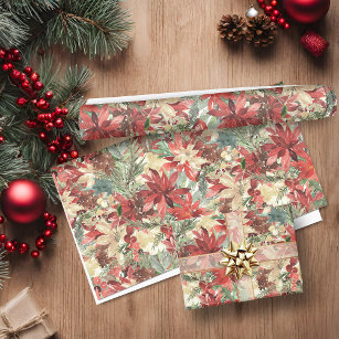 Vintage - Papier de Noël de Luxe - Papier cadeau - Papier Papier