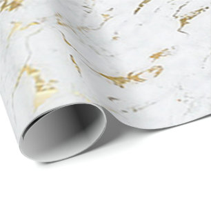 Papier Cadeau Luxe de marbre de la pierre VIP de Carrare d'or