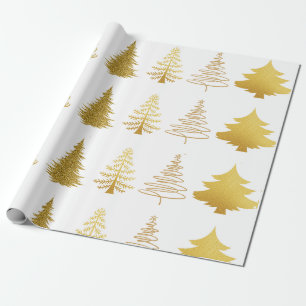 Papier Cadeau Luxe Gold Tree
