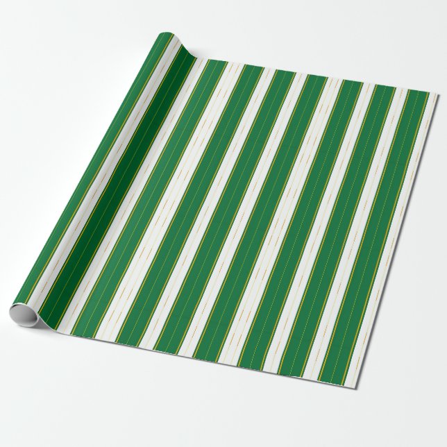 Papier Cadeau Luxe Linge Moderne Green Gold Texture Collection (Déroulé)