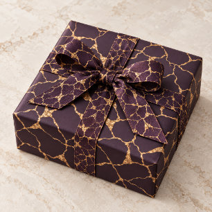 Papier Cadeau Luxueux Kintsugi Or Nuit Noire de la Collection Gé
