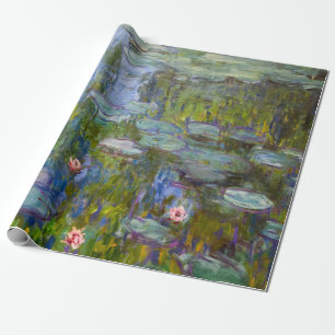 Papier Cadeau Lys d'eau Claude Monet
