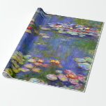 Papier Cadeau Lys d'eau par Monet<br><div class="desc">"Water Lilies" de Claude Monet,  artiste impressionniste français,  1916. Claude Monet fut l'un des fondateurs de la peinture de l'impressionnisme français.</div>