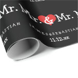 Papier Cadeau M. et M. le Mariage de Two Grooms<br><div class="desc">M. et M. Gay papier cadeau Mariage .. parfait pour les deux mariés .. mister et mister rouleau papier d'emballage personnalisé pour la cérémonie civile / mariage / anniversaire de Ricaso</div>