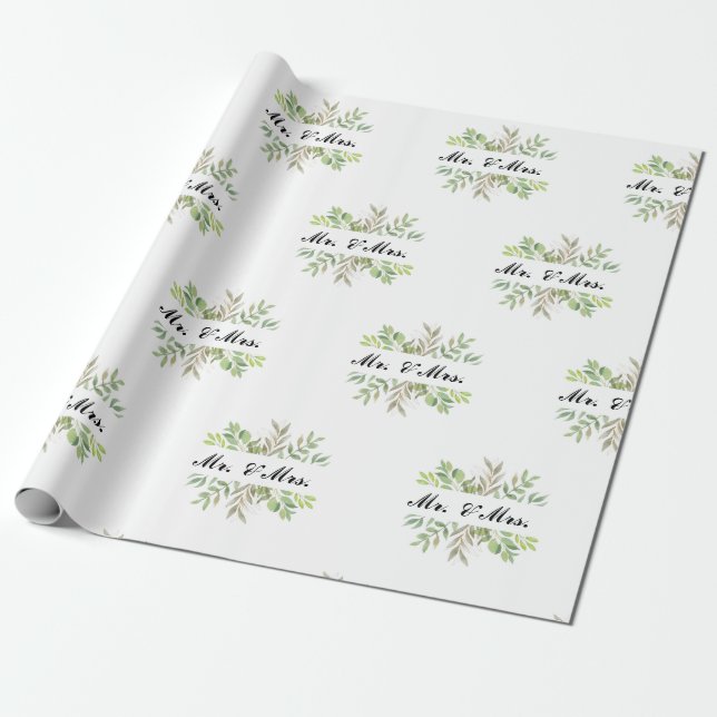 Papier Cadeau M. et Mme mariage (Déroulé)