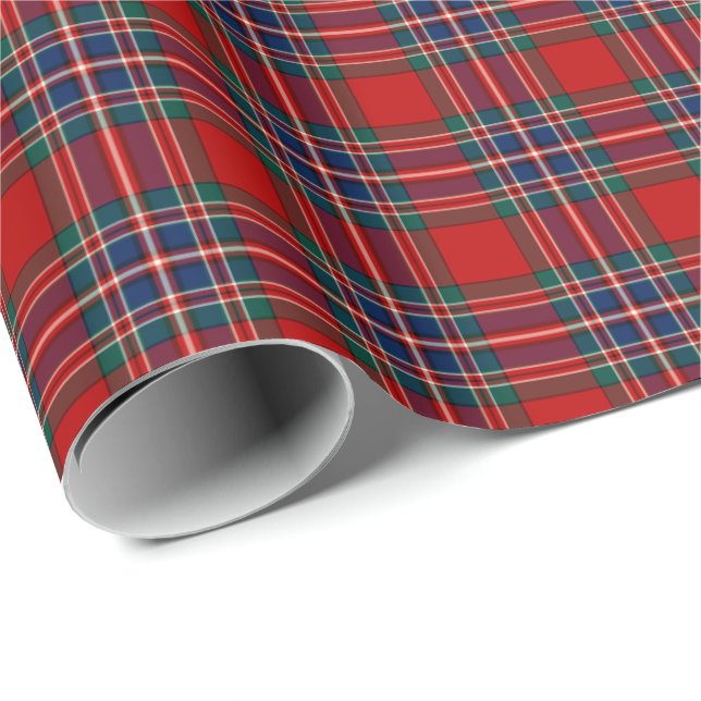 Papier Cadeau MacFarlane Red Tartan (Coin rond)