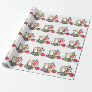 Papier Cadeau Machine à coudre