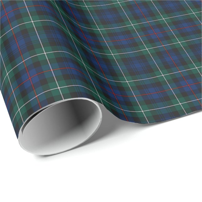 Papier Cadeau Mackenzie Clan Tartan (Coin rond)