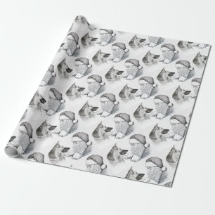 Papier Cadeau Macksie-et-Père Noël-LARGE