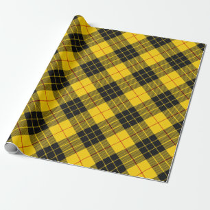 Papier Cadeau MacLeod Scottish Clan Tartan Plaid Motif