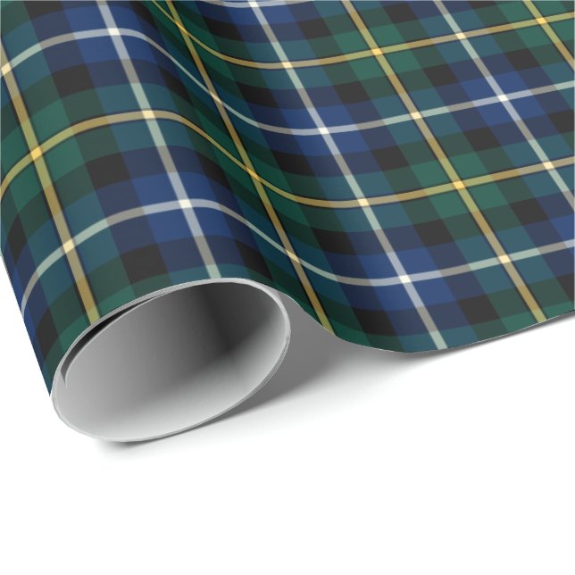 Papier Cadeau MacNeil de Barra Clan Tartan (Coin rond)