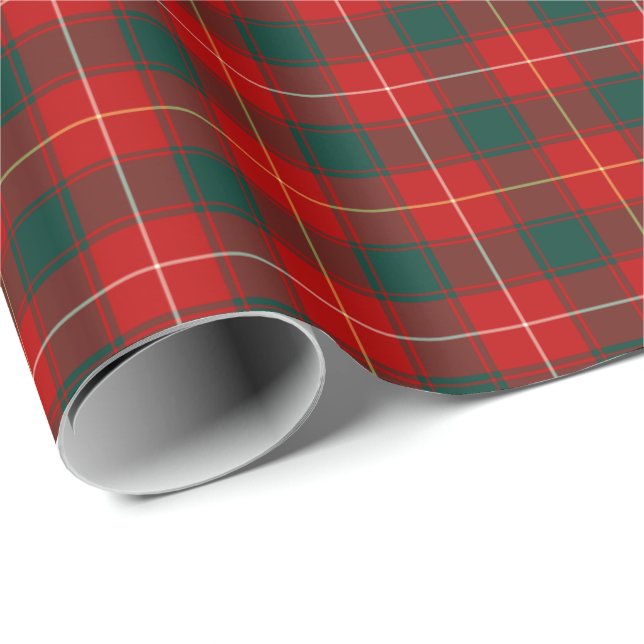 Papier Cadeau MacPhee Clan Tartan (Coin rond)