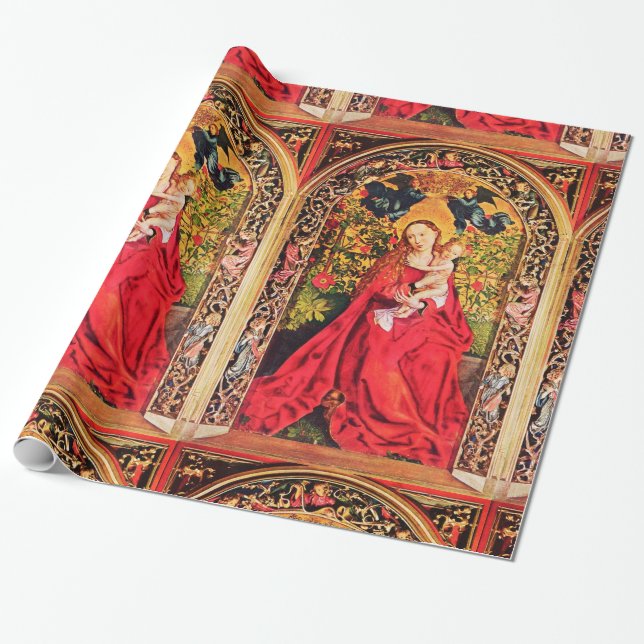 PAPIER CADEAU MADONNA DU ROSE BOWER (Déroulé)