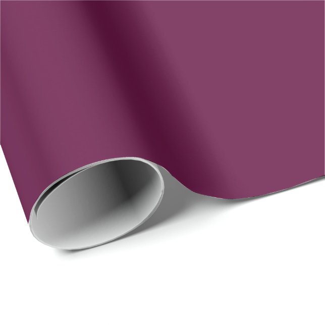 Papier Cadeau Magenta Foncé Uni (Coin rond)