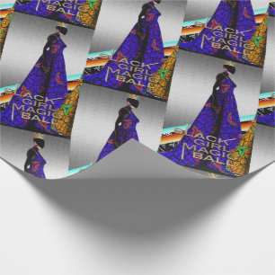 Papier Cadeau Magie de la fille noire