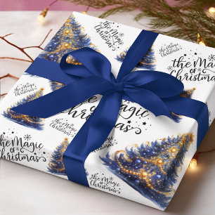 Papier Cadeau Magie des arbres de Noël