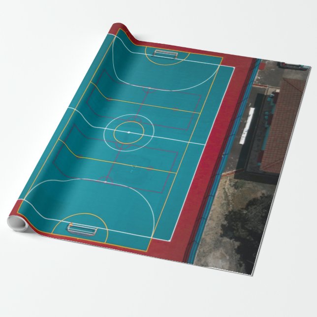 Papier Cadeau Magnifique Basket-Ball (Déroulé)