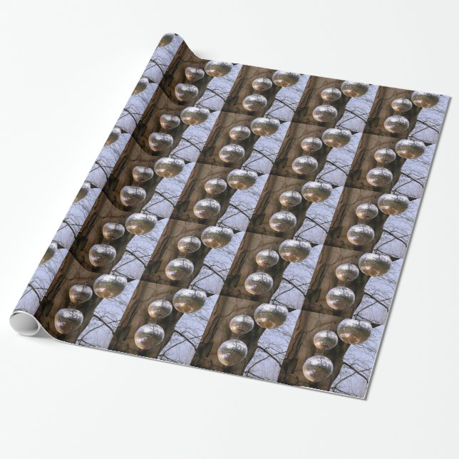 Papier Cadeau Magnifique ! Boules miroir (Déroulé)