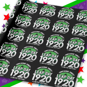 Papier Cadeau Magnifique depuis 1920 Leap Année Jour Février 29