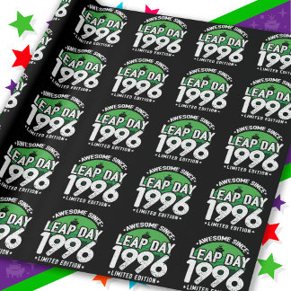 Papier Cadeau Magnifique depuis 1996 Leap Année Jour Février 29