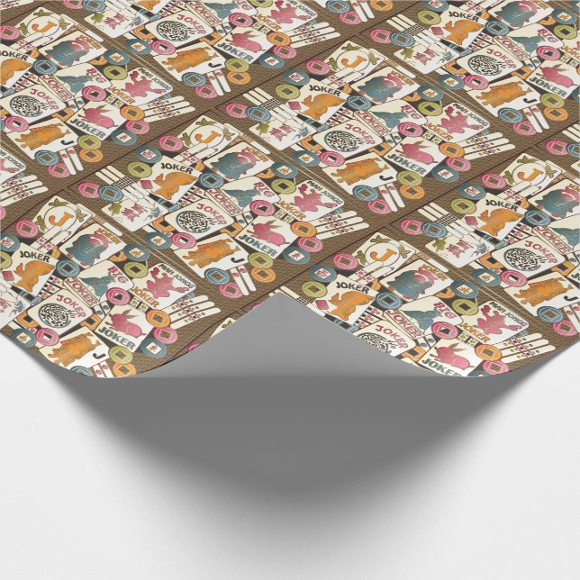 Papier Cadeau Mah Jong Jokers (Coin)