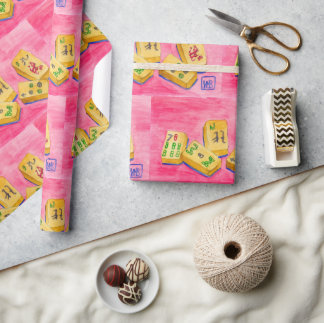 Papier Cadeau Mahjong