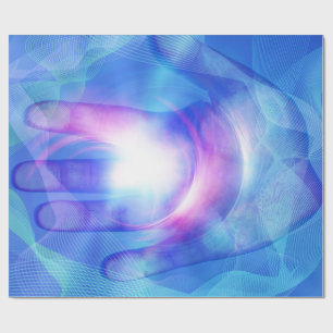 Papier Cadeau Main lumineuse